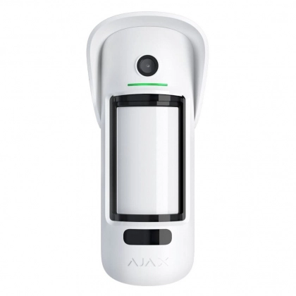 Ajax MotionCam Outdoor White Signalni tekshirish uchun kamerali simsiz tashqi harakat detektori