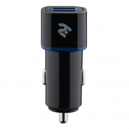 Автомобильное зарядное устройство 2E Dual USB Car Charger 2.4Ax2.4A Black