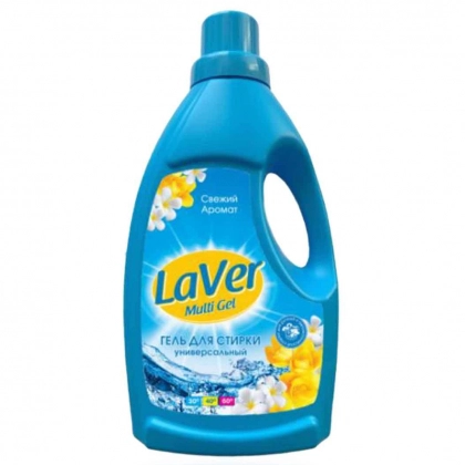 Гель для стирки белых и цветных тканей LaVer Multi (1150 мл, пластиковый флакон)