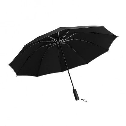 Xiaomi KongGu Reverse Ten Bone Automatic Lighting Umbrella Black fonarli soyaboni