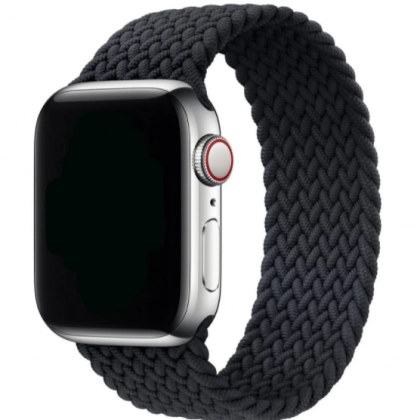 Плетеный нейлоновый монобраслет для iWatch 42 /44 мм ( black)