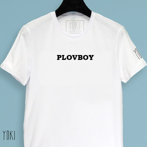 Футболка "PLOVBOY" White
