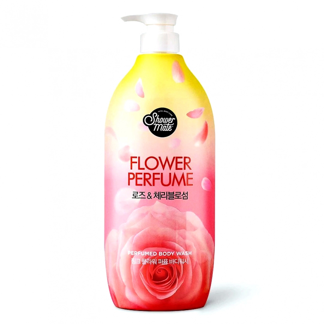 Shower Mate Flower Perfume Pink 900g atirgul aromatli dush geli