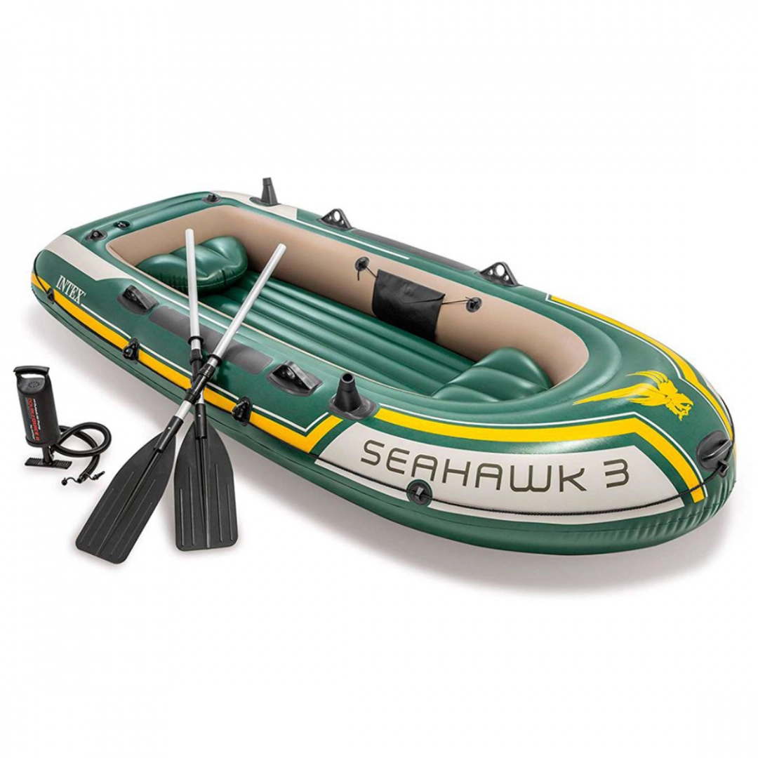 Надувная лодка Intex трехместная Seahawk-300 68380