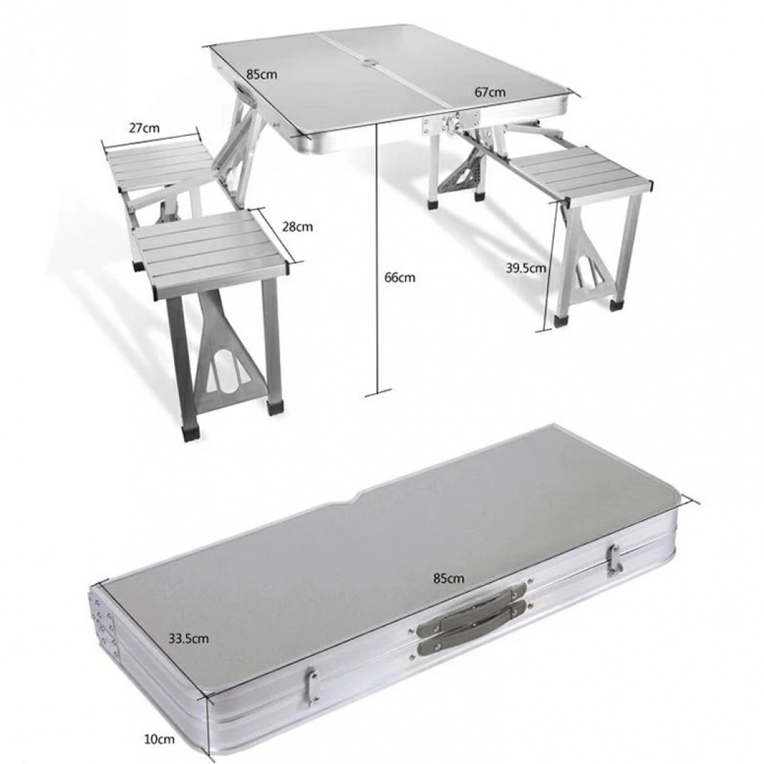 Алюминиевый складной стол и стул для пикника ALL-1220