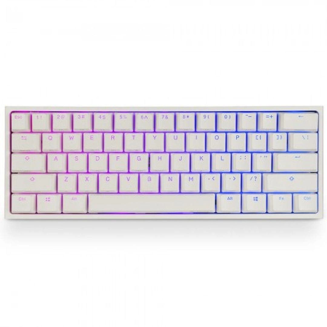 Ducky One 2 Mini RGB White Cherry SILENT RED switch klaviaturasi