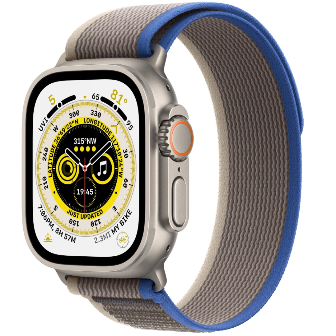 Apple Watch 8 Ultra 49mm Blue/Silver smart-soati (Trail)