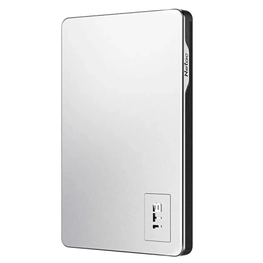 Netac K338 Metal Silver+Grey 1TB tashqi HDD