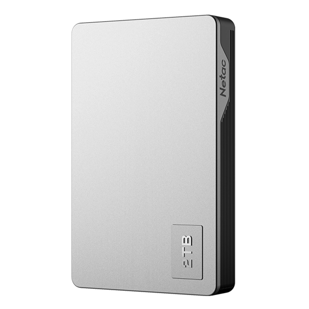 Netac K338 Metal Silver+Grey 2TB tashqi HDD