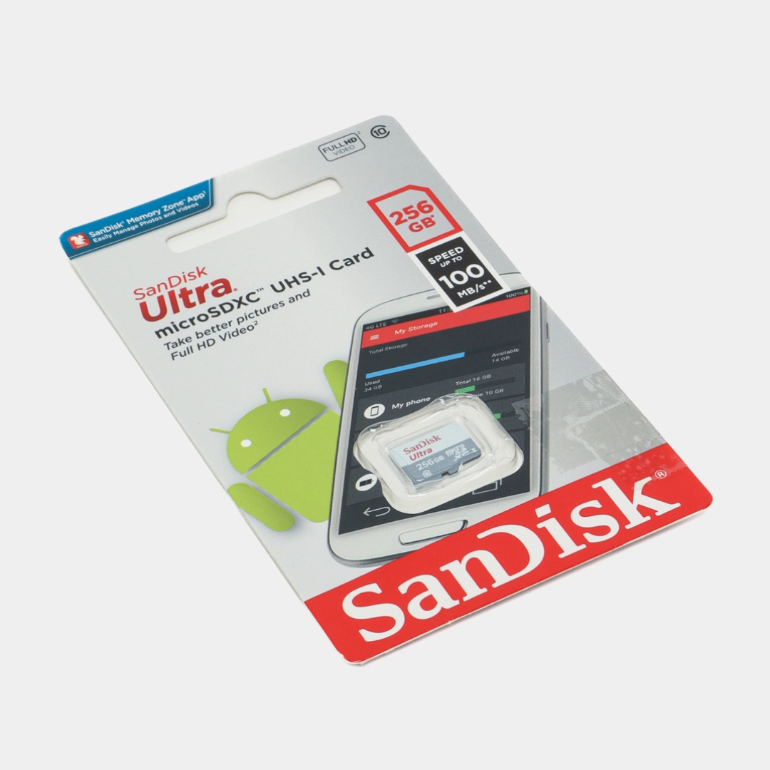 SanDisk Ultra microSDXC UHS-I Card 256GB xotira kartasi