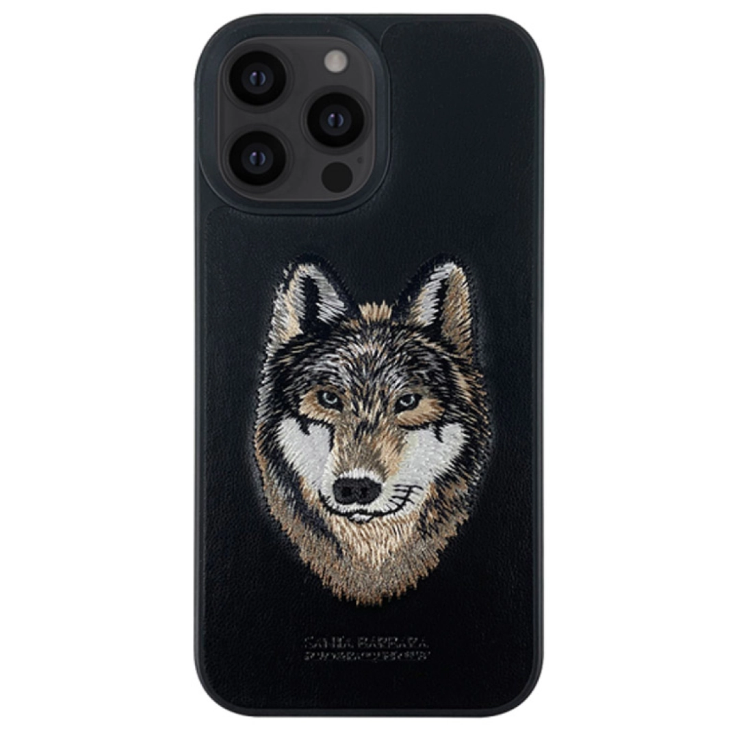 iPhone 14 Pro/14 Pro max uchun "Wolf" Santa Barbara Polo Savanna qora bezakli g'ilofi