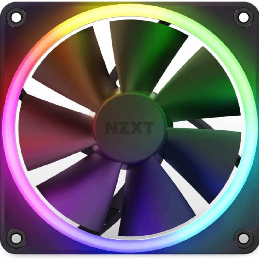 NZXT F120RGB Triple Black kompyuter korpusi ventilyatori