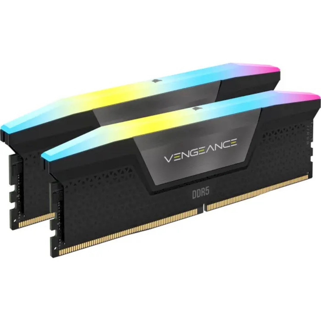 Corsair Vengeance RGB 64GB (2x32GB) DDR5 5600MHz C36 qora (noutbuk uchun) tezkor xotirasi