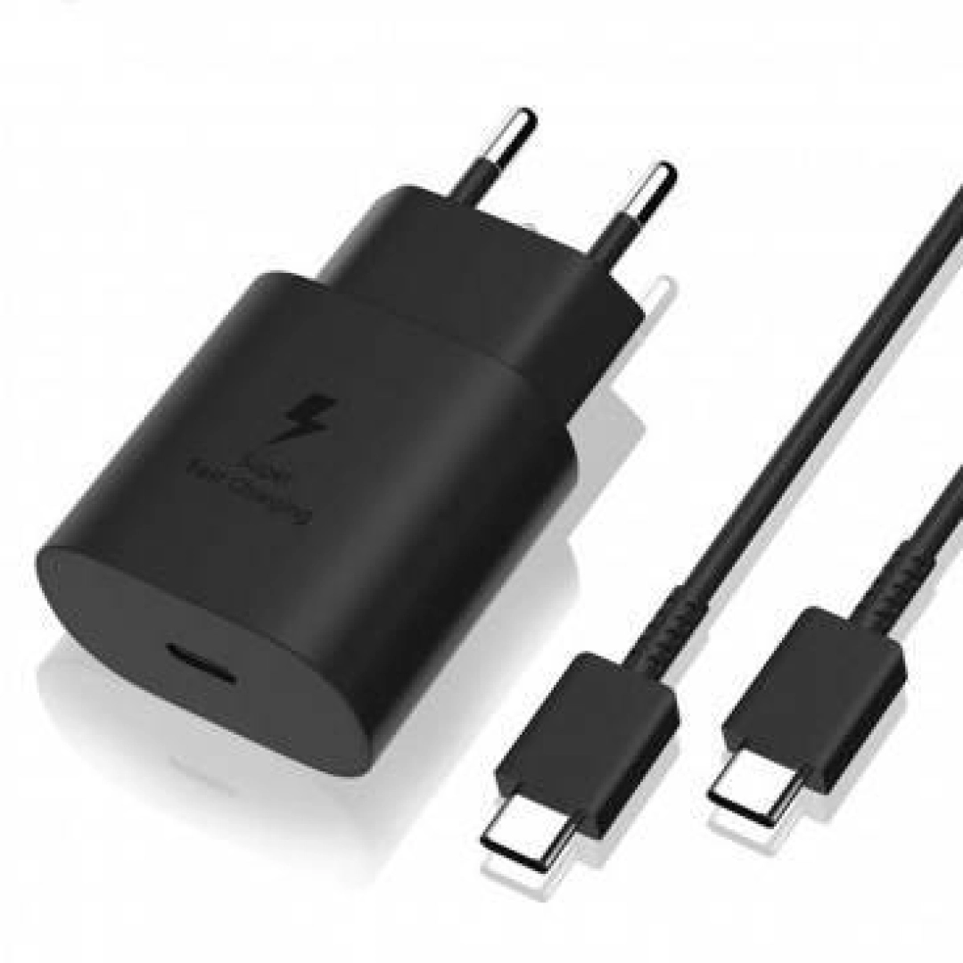 Samsung 25W Travel Charger + USB-C kabel zaryadlovchi qurilma