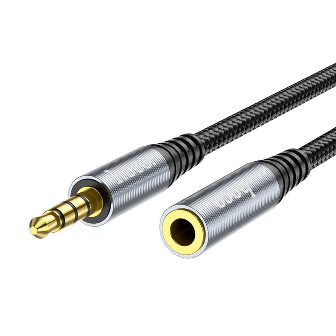 Hoco UPA20 3,5 mm qora uzatma kabeli (2m)