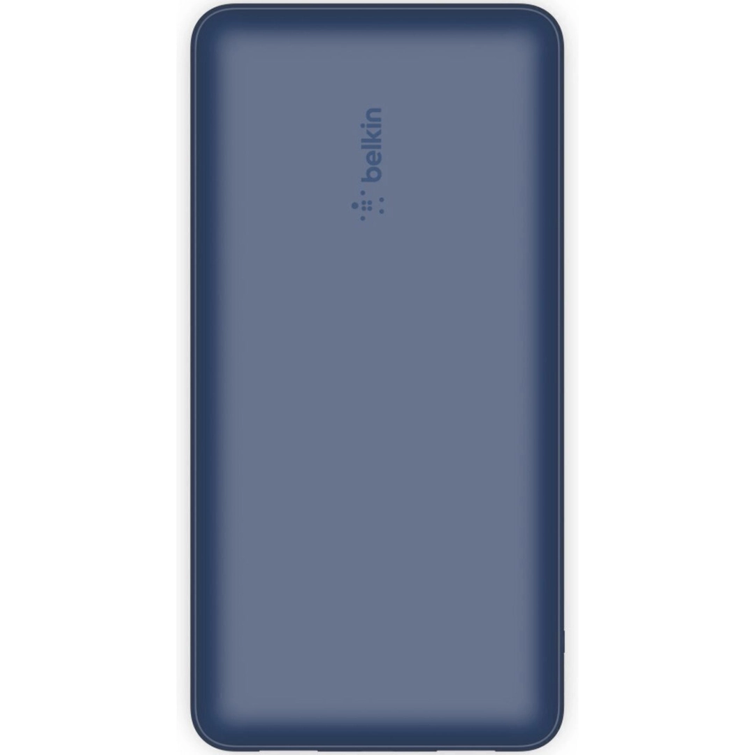 Power Bank Belkin 20000mAh, 15W, Dual USB-A, USB-C, ko'k portativ akkumulyatori