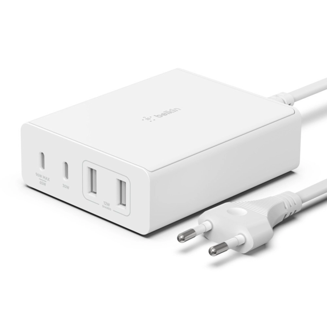 Belkin Home Charger 108W GAN Dual USB-C/USB-A tarmoq zaryadlovchi