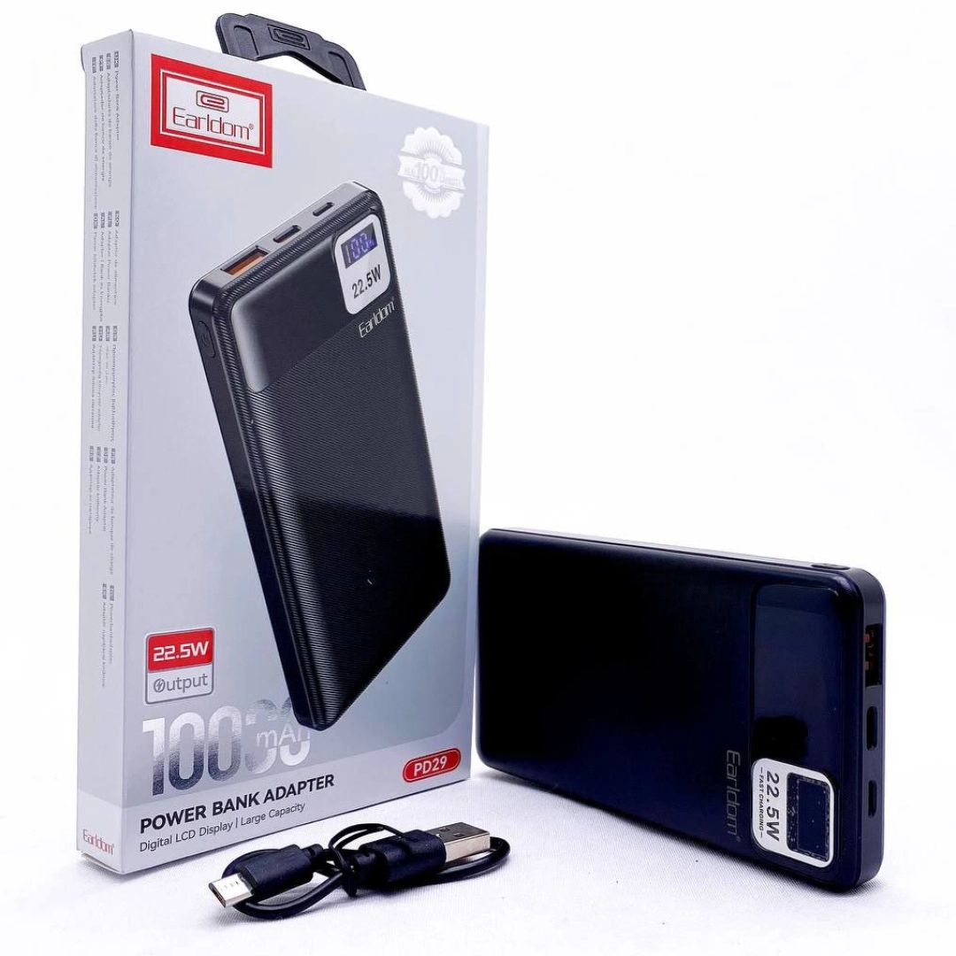 Powerbank Earldom PD-29 10000mAh 22.5W tashqi akkumulyatori