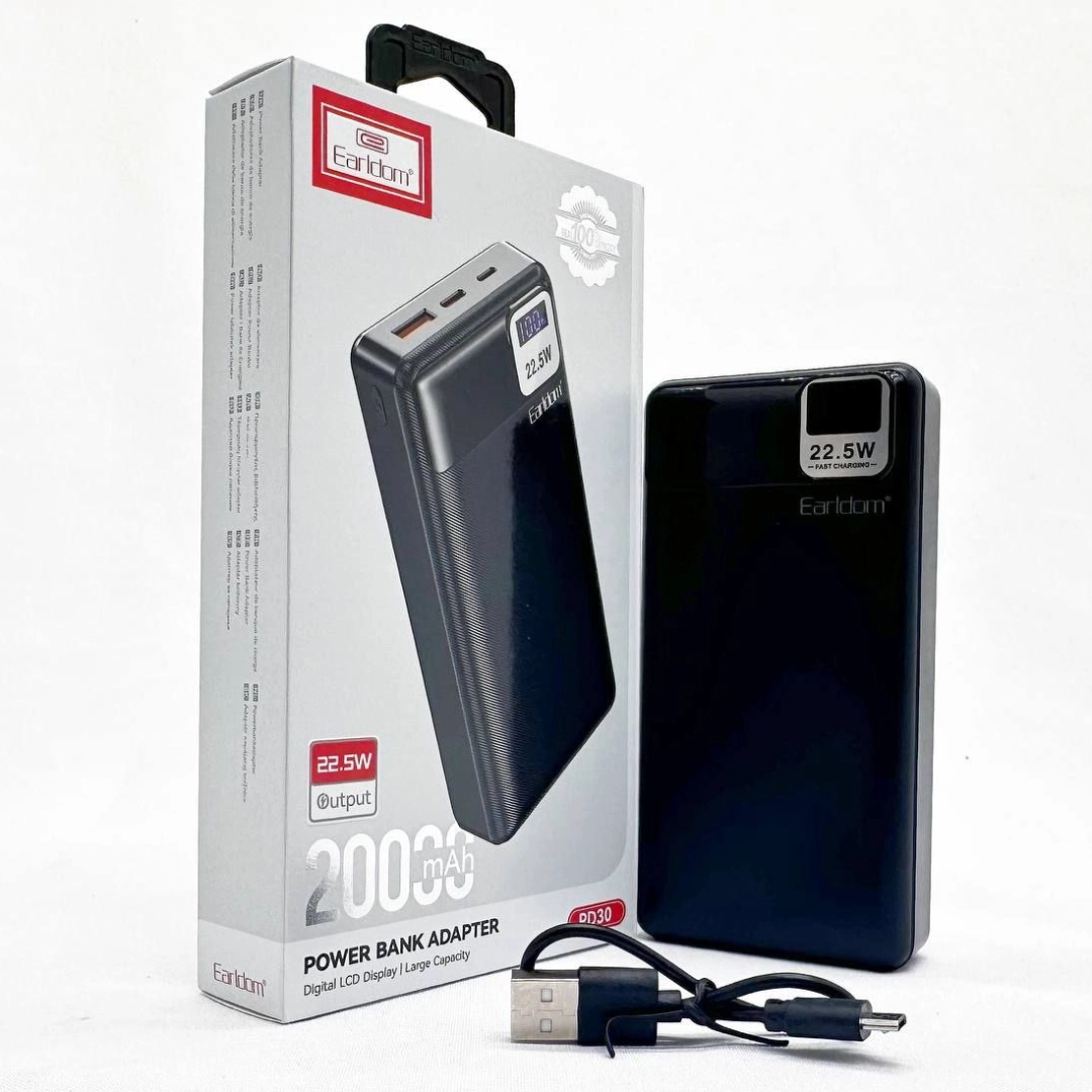 Powerbank Earldom PD-30 20000mAh tashqi akkumulyatori