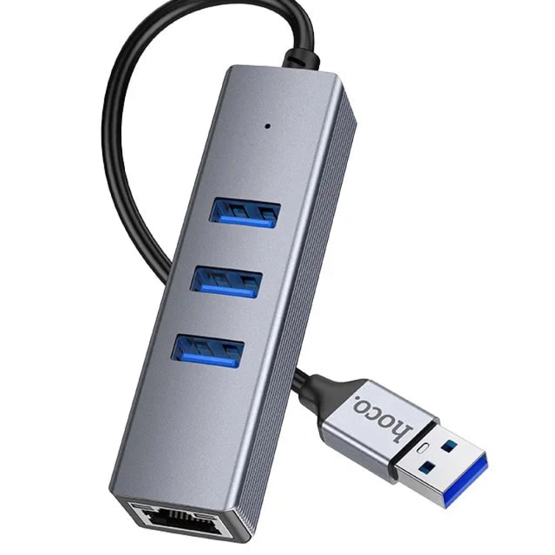 Hub Hoco HB34 USB-LAN adapteri