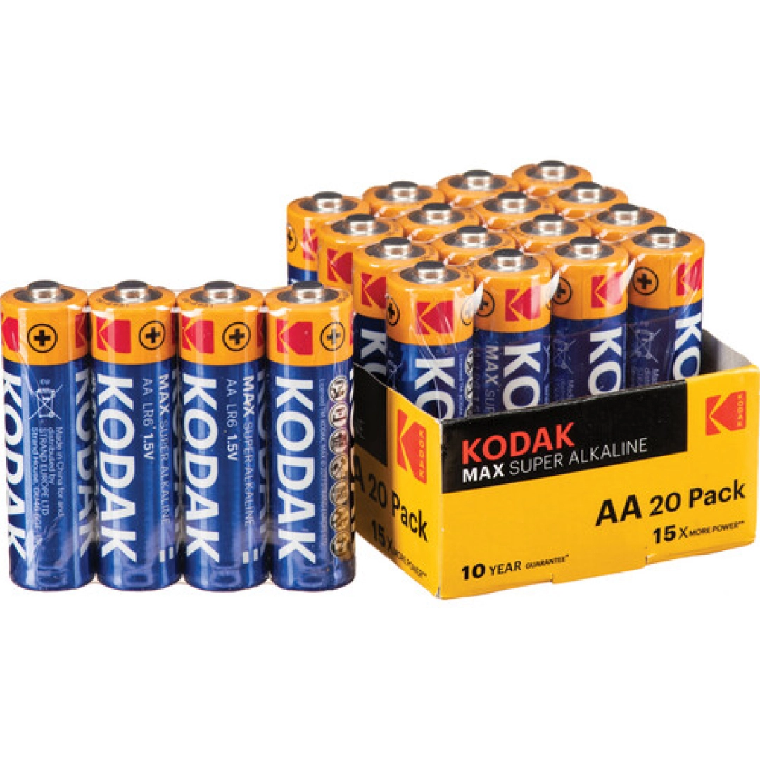Kodak MAX AA Super Alkaline Batteries 4ta AA LR6 1.5V batareyasi