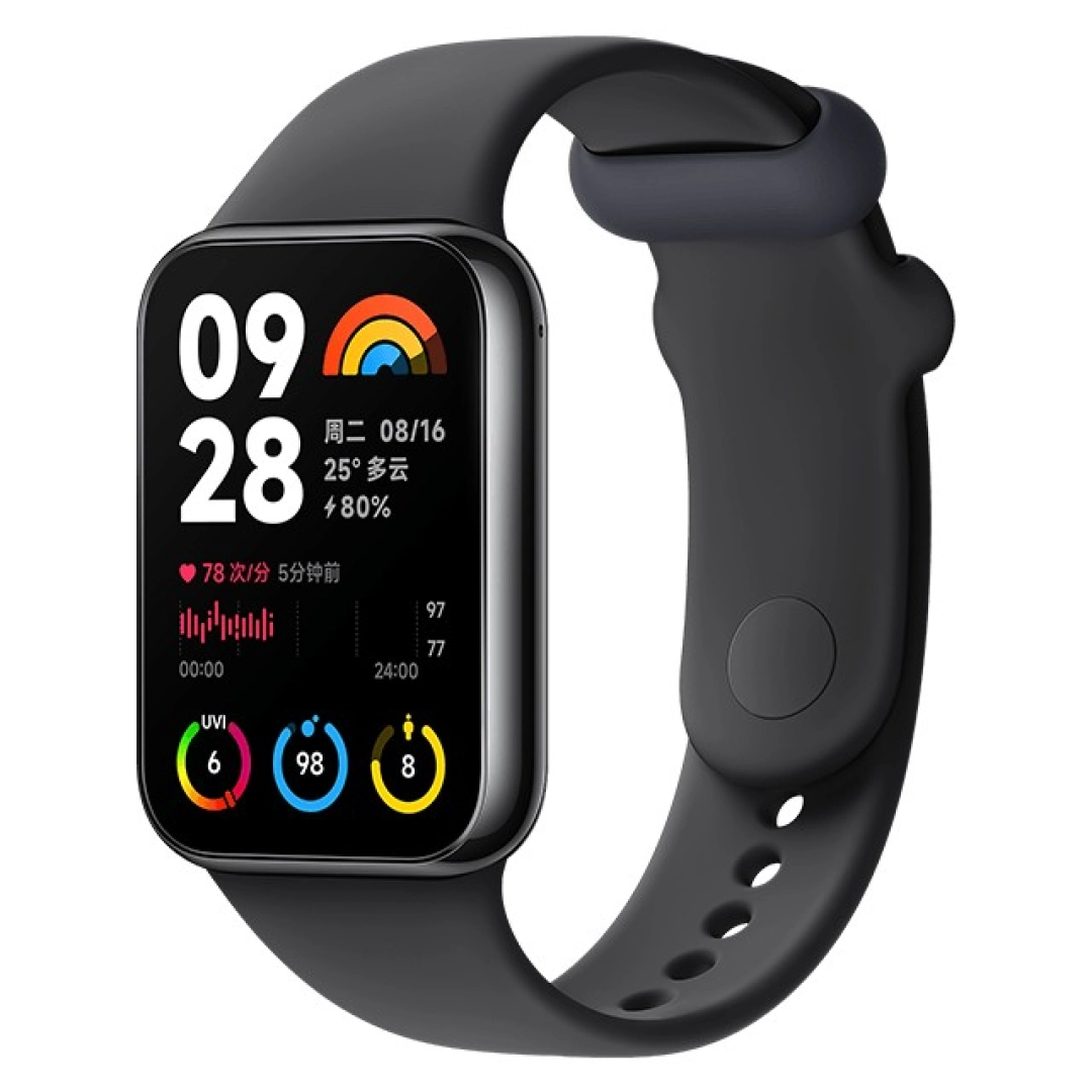 Xiaomi Mi Band 8 pro Qora aqlli soati (Asia)