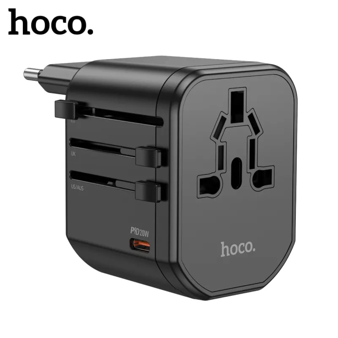 Hoco AC15 Universal Travel Adaptor zaryadlash qurilmasi