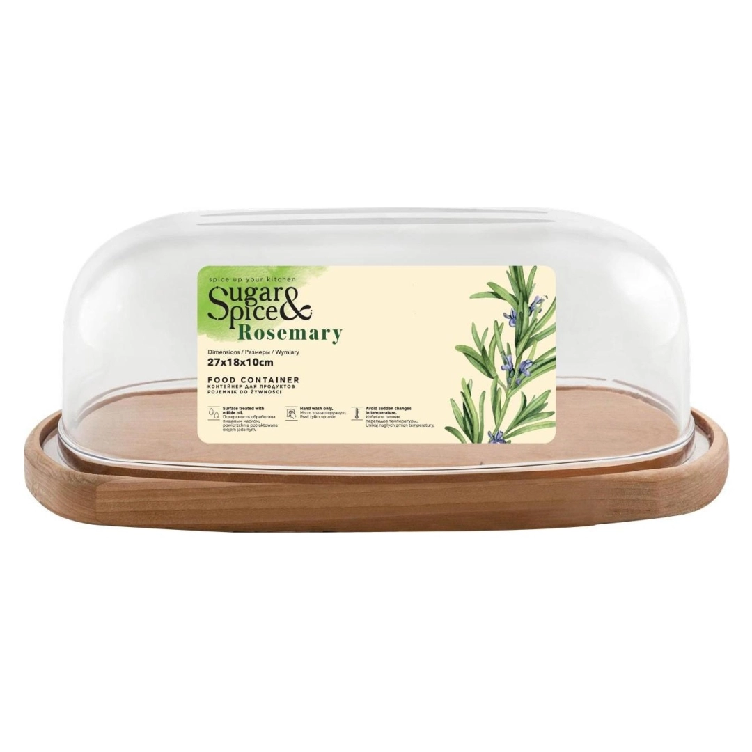 Контейнер для продуктов Sugar&Spice Rosemary, с прозрачной крышкой
