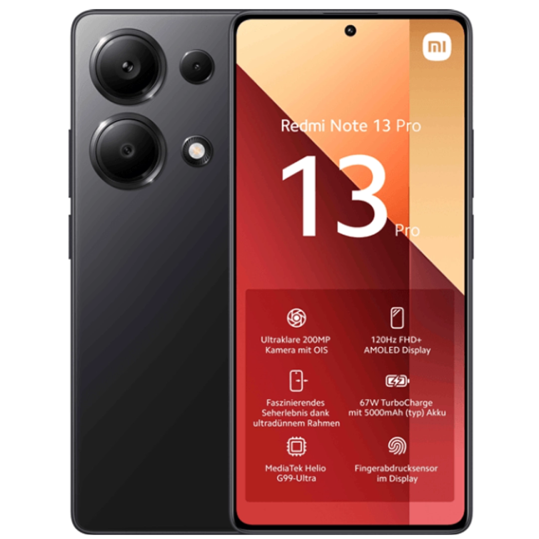 Xiaomi Redmi Note 13 Pro 8/256GB Midnight Black Smartfoni