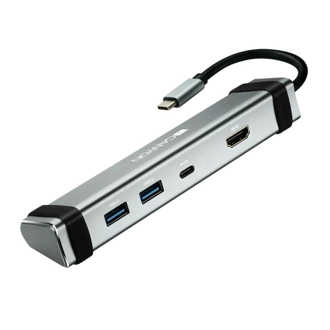 Мультипортовый адаптер “хаб” Canyon 4-в-1 USB Type C DS-3