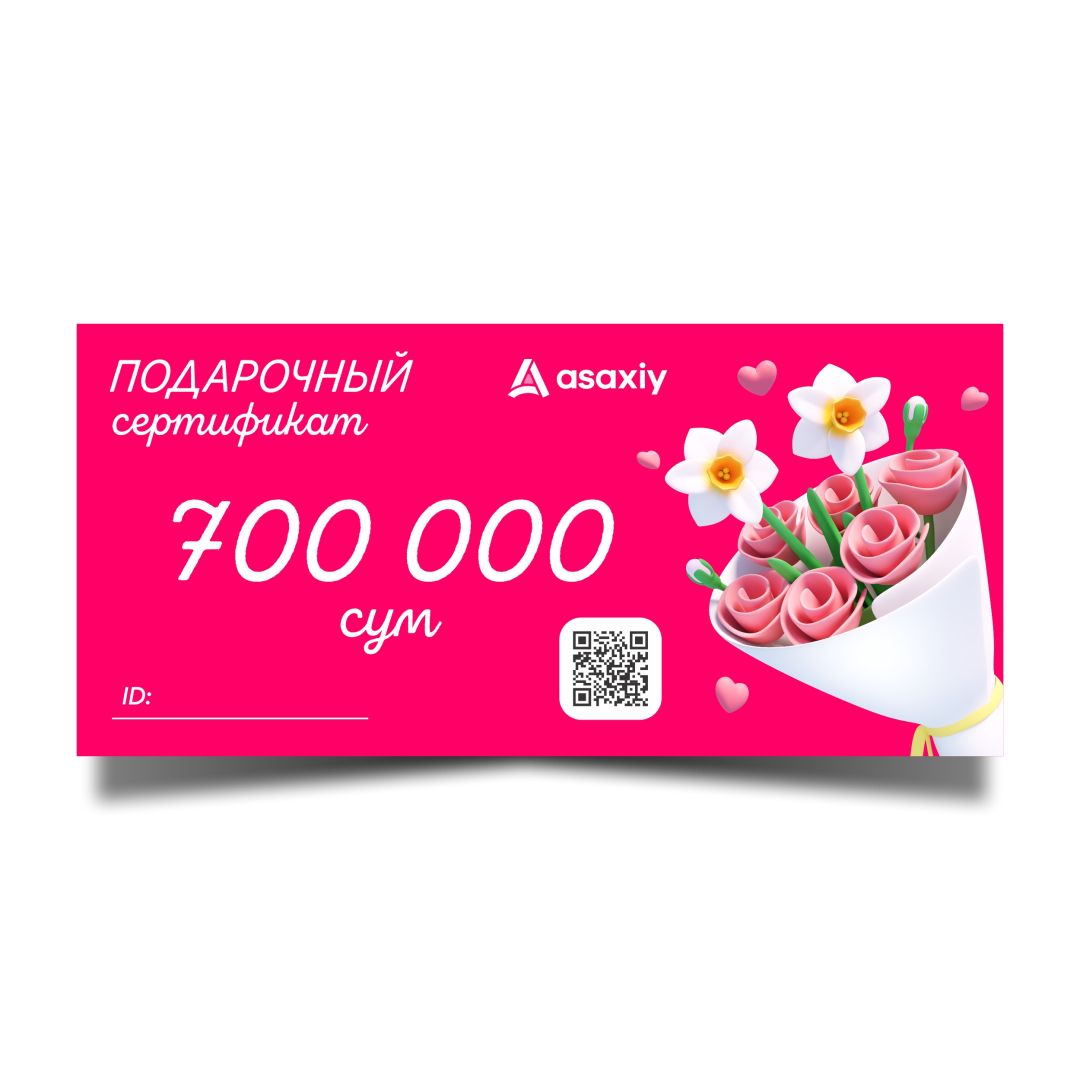 700 000 so'mlik sovg'a sertifikati