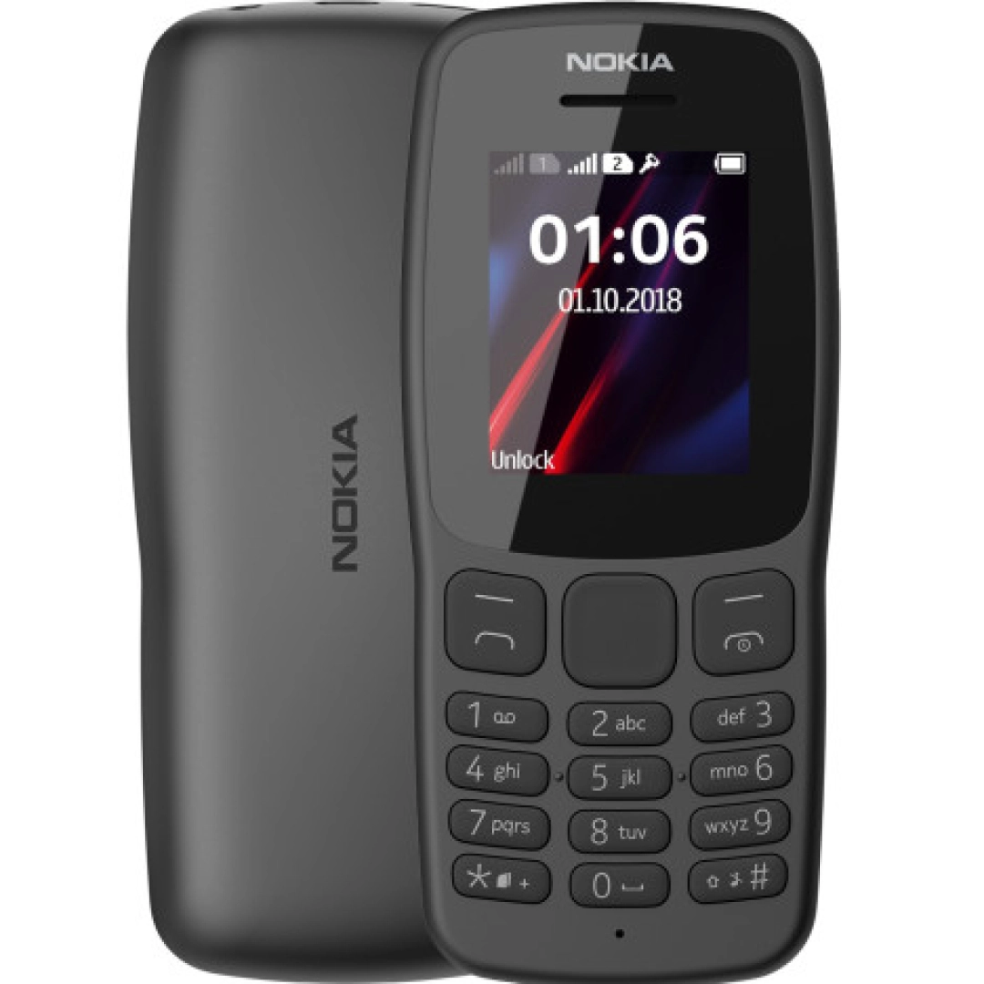 Nokia 106 TA-1564 DS EAC UA Charcoal telefoni