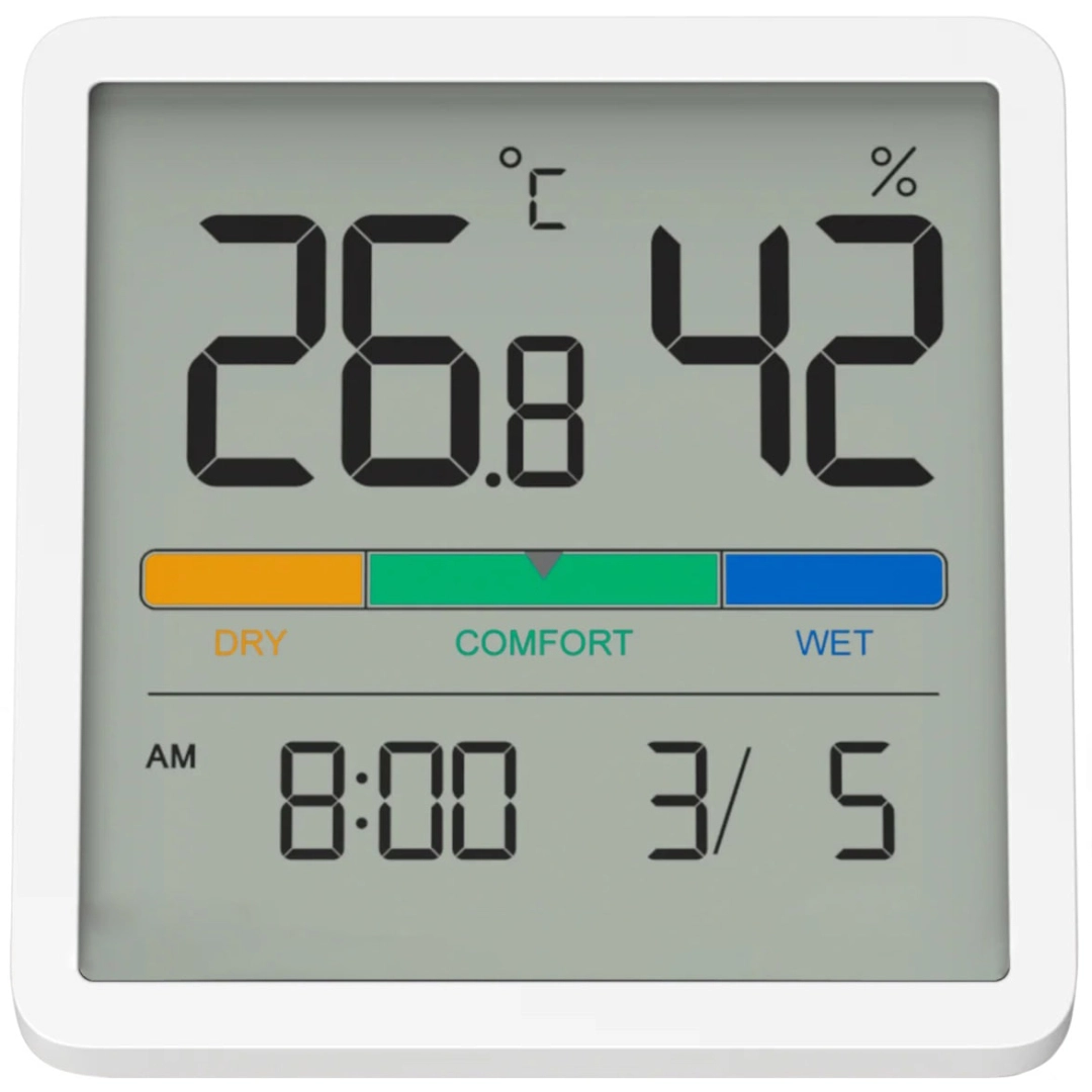 Xiaomi Beheart Temperature and Humidity Clock Display W200 soatli meteostansiyasi