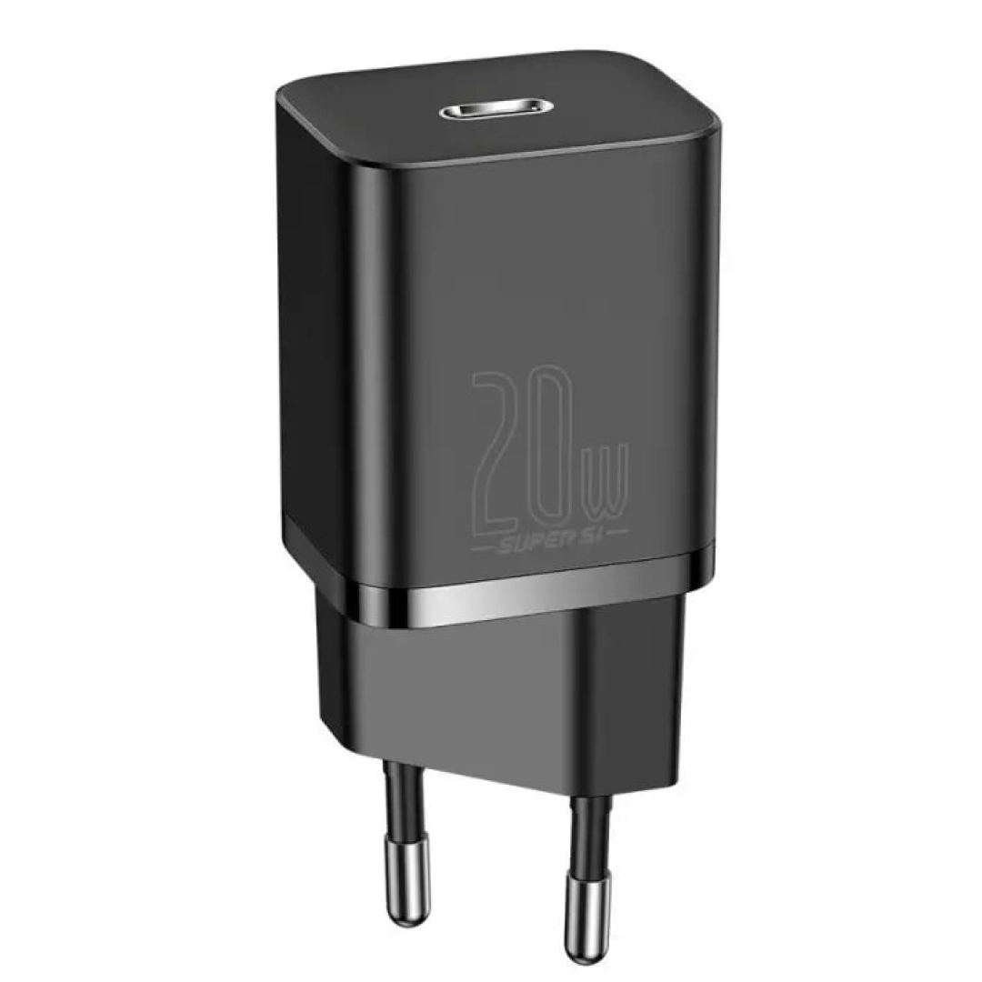 Baseus Speed Mini Quick Charger 1C 20W CCSUP-B01 qora zaryadlovchi qurilmasi