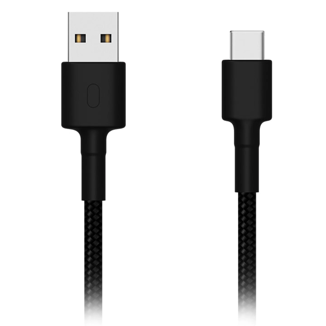 Mi Braided USB Type-C 100cm qora kabeli