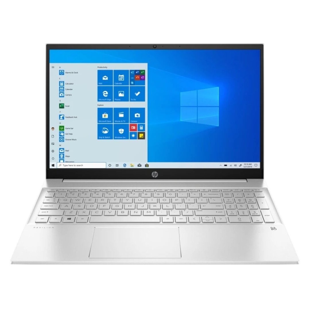 Ноутбук HP Pavilion / Intel core i5-1335U / DDR4 16GB / SSD 512GB / 15.6 FHD Antiglare slim IPS 250 nits Narrow Border / Intel Iris Xe Graphics / No OS / Natural Silver