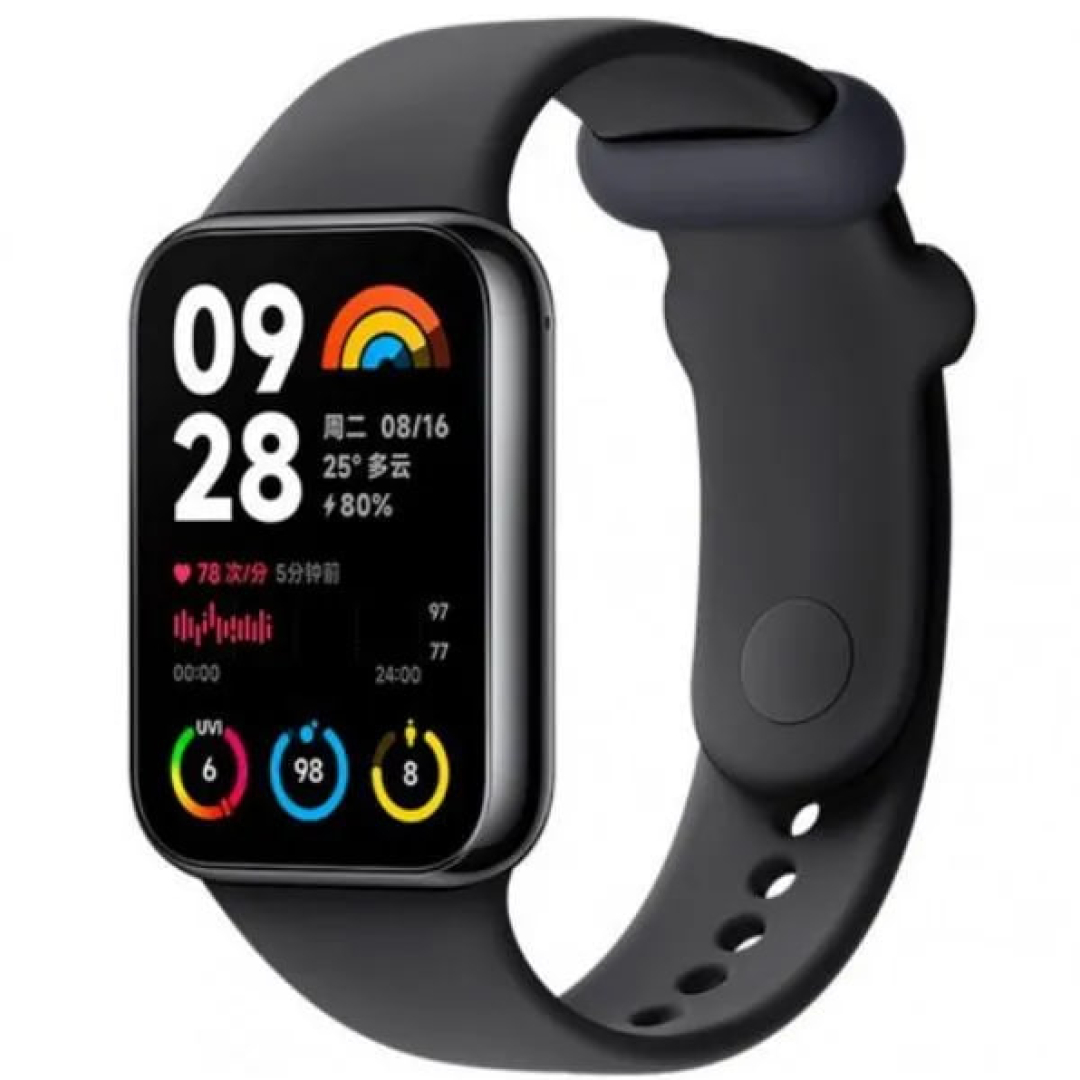 Xiaomi Smart Band 8 Pro qora aqlli soati