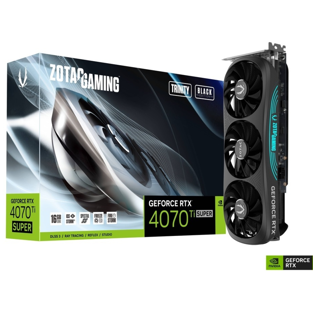 ZOTAC GeForce RTX 4070 TI SUPER 16GB GDDR6X Trinity Black Edition - Videokartasi