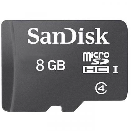 SanDisk microSDHC Card 8GB Class 4 xotira kartasi