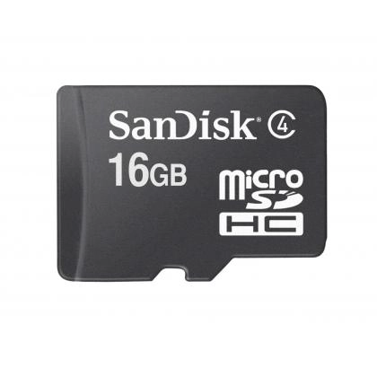 SanDisk microSDHC Card 16GB Class 4 xotira kartasi