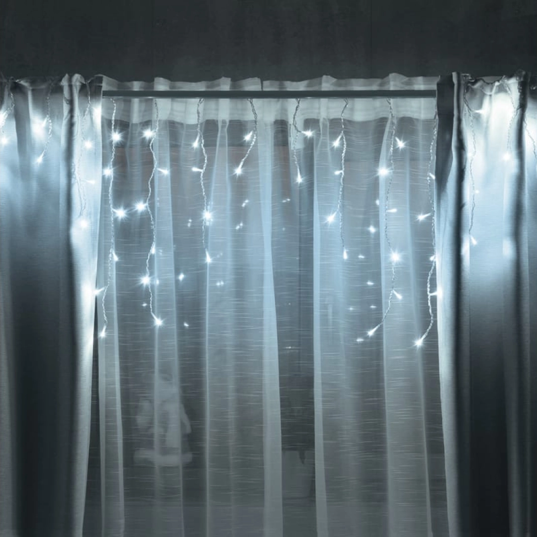 VEGAS ishlab chiqargan 48 ta sovuq LED chiroqli, 12 ipli, 8 rejimli popuksimon garland