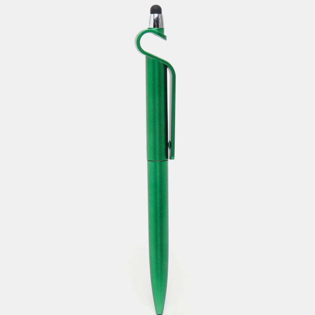 Ruchka 3 in 1 stilus va smartfon ushlagichi (yashil)