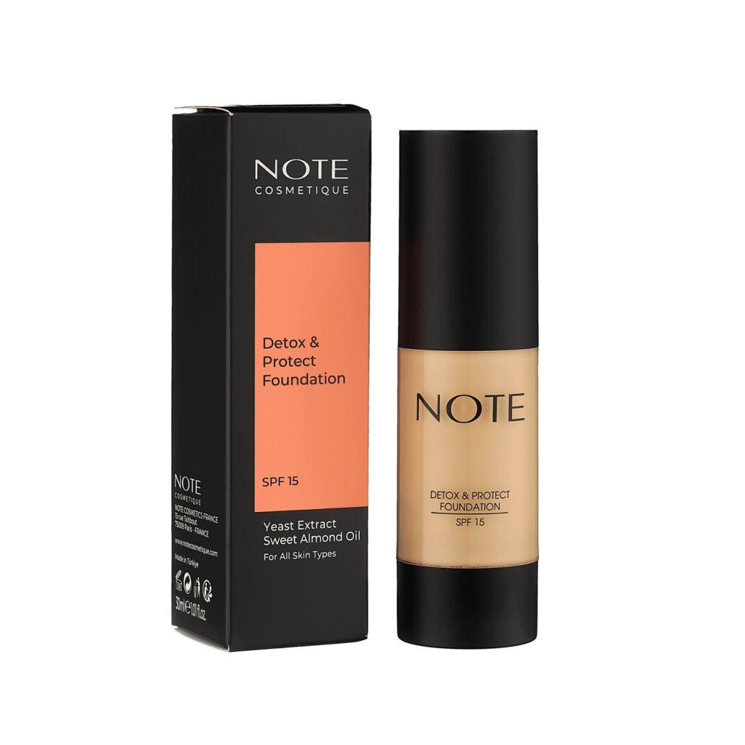 Tonal krem NOTE DETOX AND PROTECT FOUNDATION 01 SPF15 (30 ml)