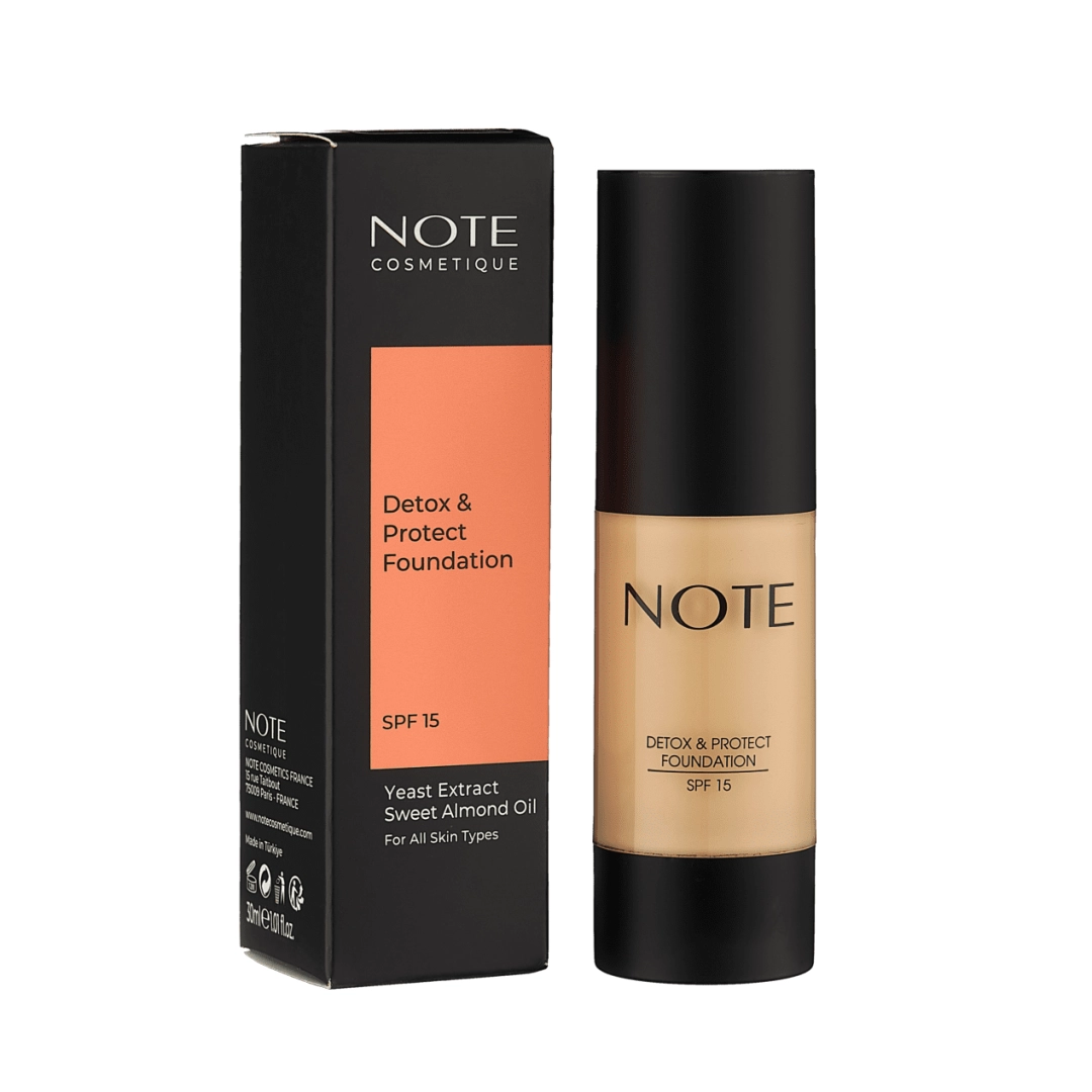 Tonal krem NOTE DETOX AND PROTECT FOUNDATION 03 SPF15 (30 ml)