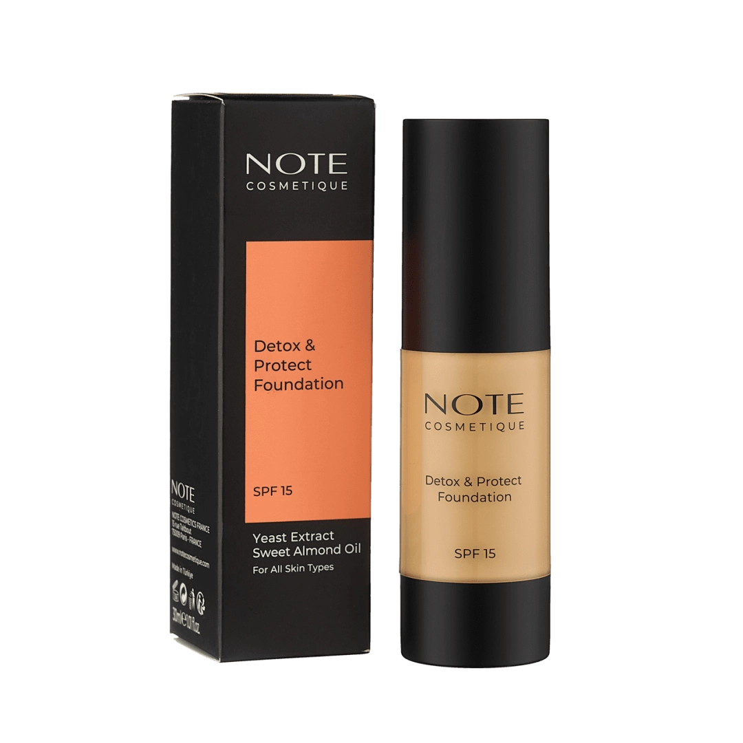 Tonal krem NOTE DETOX AND PROTECT FOUNDATION 101 SPF15 (30 ml)