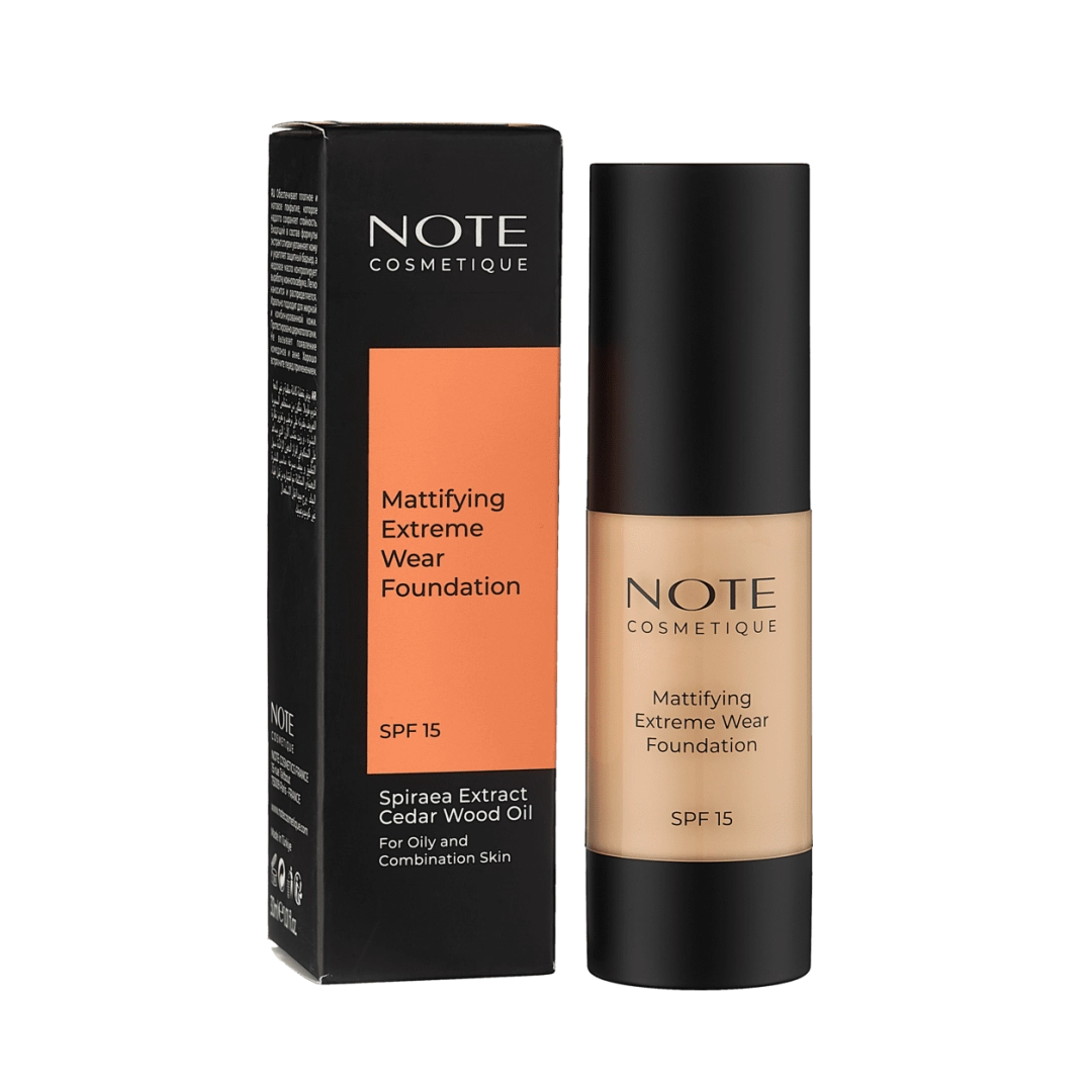 Tonal kremi NOTE MATTIFYING EXTREME WEAR FOUNDATION 100 SPF15 (30 ml)