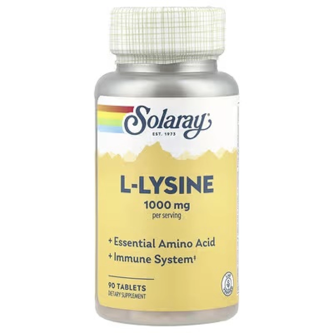 Solaray, L-lizin, 1000 mg, 90 ta tabletkalar (04860)