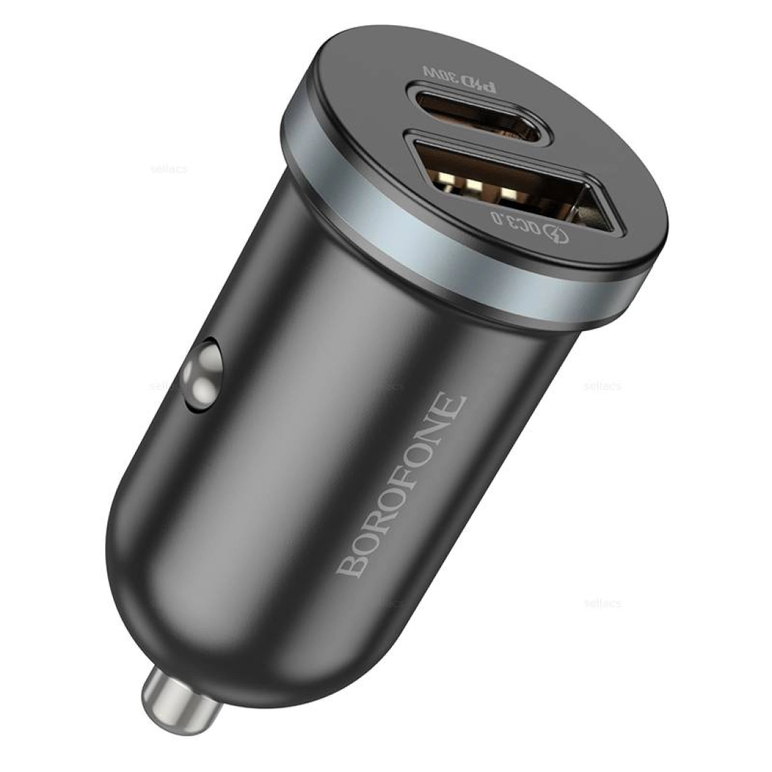 Avtomobil zaryadlovchi USB/Type-C Borofone BZ22 PD30W QC3.0