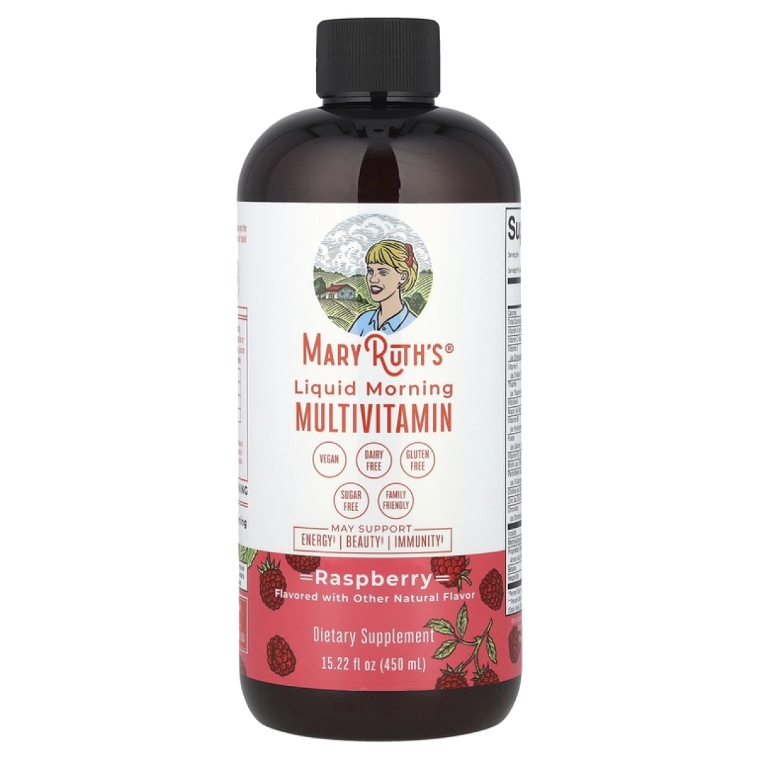 MaryRuth's, Suyuq ertalabki multivitamin, malina, 450 ml (15,22 suyuq untsiya) (47178)