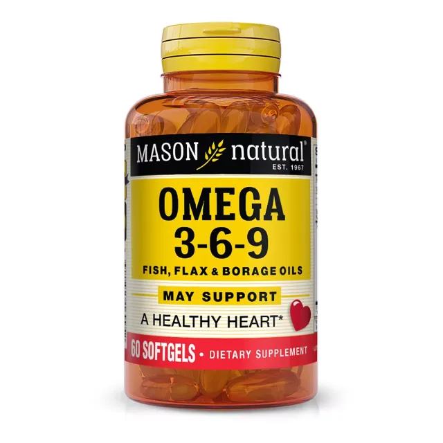 Mason Natural Omega 3-6-9, 60 yumshoq kapsula (16995)